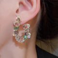 European and American Exaggerated Big Earrings Women Luxury High-end Earrings New Fashionable Ins Design Unique Earrings
