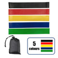 NQ SPORTS Wholesale 5 Set of Latex Mini Loop Band Set Elastic Yoga Loop Booty Circle Bands Workout Resistance Band Set