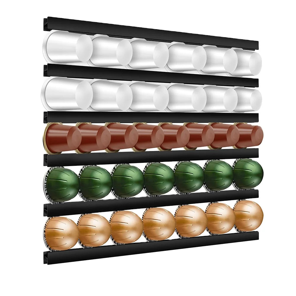 Hot Sale 1SET Plastic Nespresso Pod Drawer Holder Storage Organizer Shelves for Coffee Capsules Organized Nespresso Pod Storage