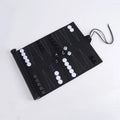 Custom Portable Pu Leather Roll-Up Travel Backgammon Board Game Set