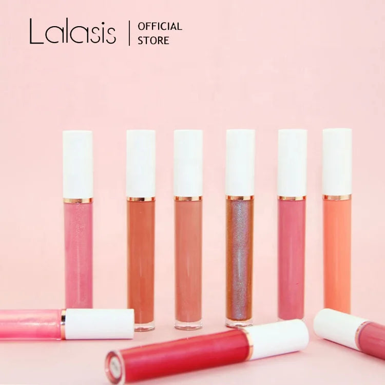 Lalasis No logo Waterproof Glossy Lipgloss Colors Shimmer Matte Vegan Glossy Lipgloss