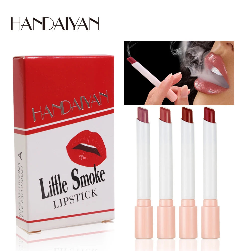 HANDAIYAN Wholesale Tube Lipstick Design 4 Colors Set Make up Velvet Lip Gloss OEM Personality Gift Set