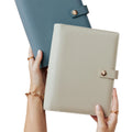 Custom logo Leather A5 A6 A7 Cute Money Budget Planner Cash Envelope Wallet Holder Portfolio Small 6 3 Ring Binder with Zipper