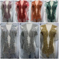 New Arrival Rhinestone Bodice Applique Crystal Panel for Dress