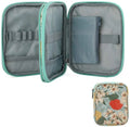 Portable Travel Crochet Storage Bag Empty Zipper Organizer Case for Various Knitting & Crochet Tools Made of Durable Polyester