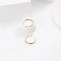 New Trendy Earring 18K Gold Plated Simple Big Hoop Earring Stainless Steel Jewelry for Women