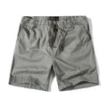 Custom Logo Men's Half Short Cargo Fitness Sweat Shorts 100% Cotton Eco-Friendly Mid Waist Elastic Closure