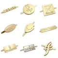 OEM Free Sample Small Silver Labels Custom Engraved logo Metal Plate for Purse