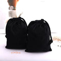 Hot Sale Embroidery Black Velvet Tarot Card Dice Packing Drawstring Bag Reusable Customized Gift Jewelry Storage Candle Craft