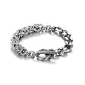 Personality Domineering Stitching Bracelets Cool Handsome Punk Trend Men's Stainless Steel Bracelet