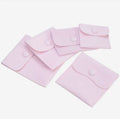 Custom Velvet Jewelry Storage Pouches With Snap Button Luxury Flannel Bracelet Packing Bag