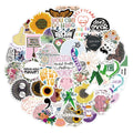 50Pcs Psychotherapy Mental Health Inspirational Decorative Stickers for Laptop Bottle Notebook Motivational Label Sticker