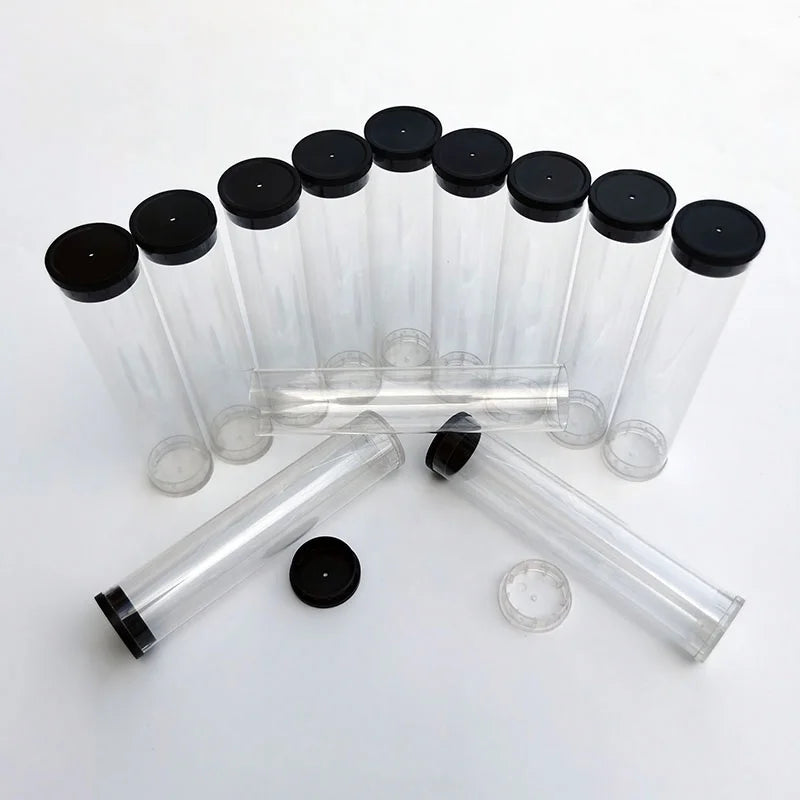 High Transparency Wholesale Clear Plastic Tube Packaging Offset Printing Screw Cap for Cosmetic/Mascara/Food/Pen Craft Stickers