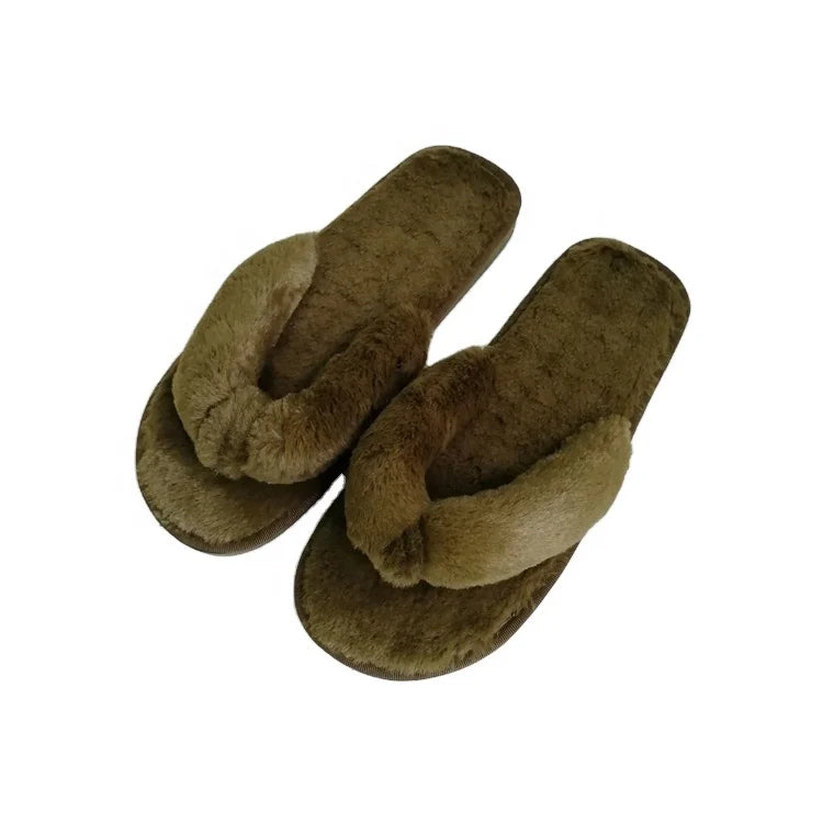 2021 Luxury Newest Warm Ladies Fuzzy Plush Indoor Slides slippers Fluffy Furry House slippers Winter Fur Women Flipflops
