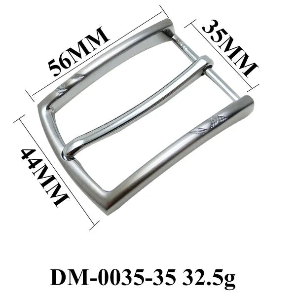 2025 Designer Men's 35mm Western Style Leather Belt with Zinc Alloy Pin for Buckle Customizable Size Logo Engraved-OEM Wholesale