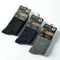 Wholesale Winter Plain Thick Thermal Socks Men Luxury Warm Angora Rabbit Wool Crew Socks
