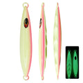 60g/80g/100g/120g/150g/200g/250g/300g Saltwater Lead Vertical Metal Jig Lure Lumo Boat Bass Grouper Fishing Jig Bait