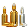 5ml 10ml 15ml 20ml 30ml 50ml 100ml Luxury Golden Glass Bottle Cosmetic Spray Bottle Pump Bottle