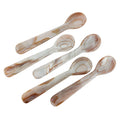 Unique Design of Reusable Shell Spoon Caviar Small Spoon Made of Coconut Shell