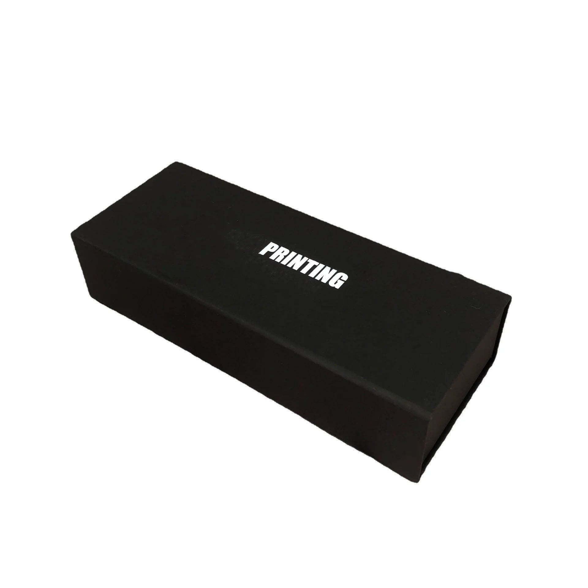 High-End Wholesale Black Flip-Top Absorbent Box Custom Logo Spot Eyeglasses Packaging Carton Sun Optical Glasses Made Plastic