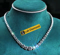 Messi Gems Customized Jewelry 925 Sterling Silver 14K Fashion Tennis Chain Lab Grown Diamond Tennis Necklace