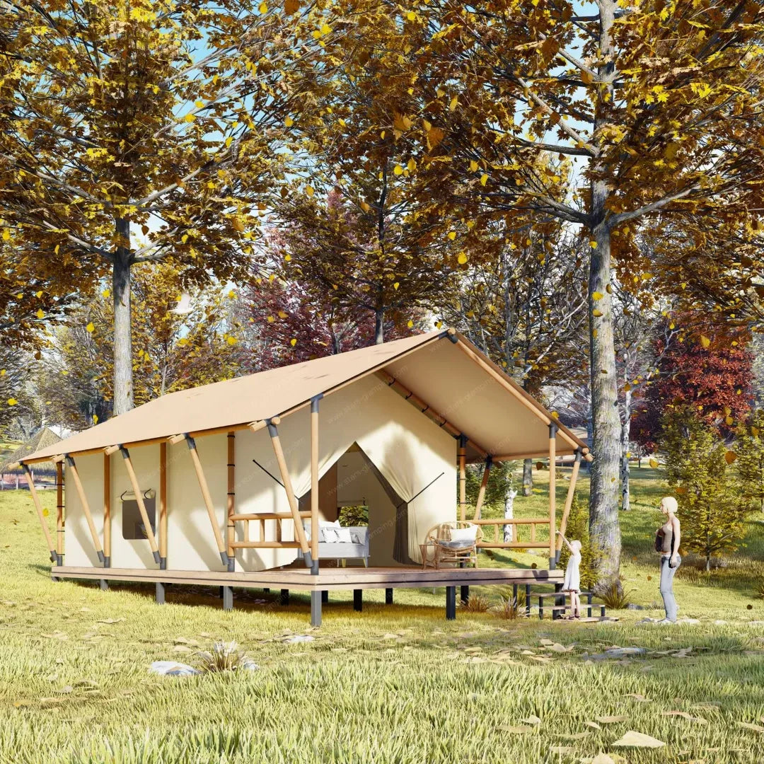 Prefab Large Glamping House Safari Waterproof Tent