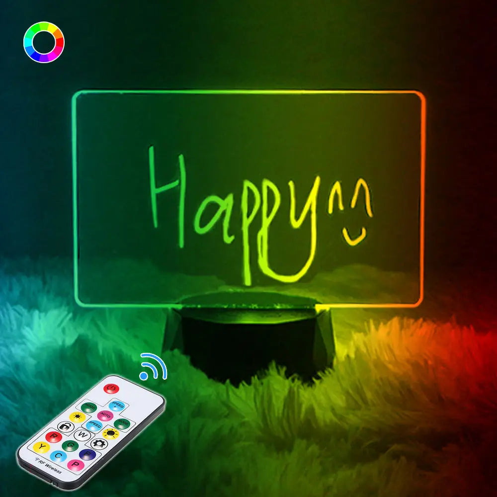 Colorful Dynamic Special Acrylic New Peculiar Creative Gift Led Lamp Custom Dream Color ABS 3d Night Light Led Base