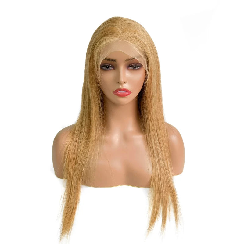 HD Lace 27 Color Dark Blonde 13x4 Inch Human Hair Women Lace Front Wig