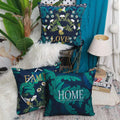 Innermor Woven Striped & Geometric Print Cotton Square Throw Pillows Case Sofa Seat Cushion Cover Home Hotel Use Portable