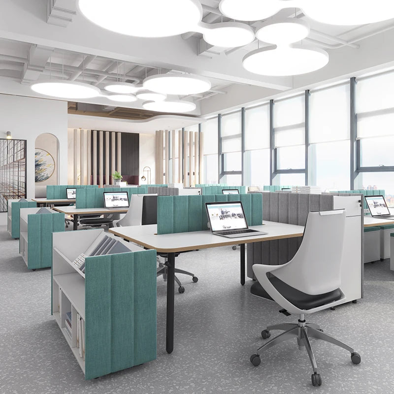 Modern Convertible Extendable Office Desk Workstation for Open Space 2 4 6 Person Seater