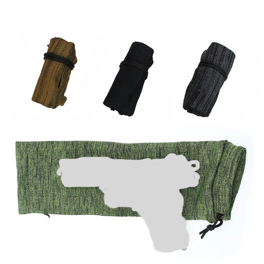 16 Inch Gun Sock Storage Bag Small Size Outdoor Hunting Dustproof Bag Polyester Knitting Protecter Hunting Accessories