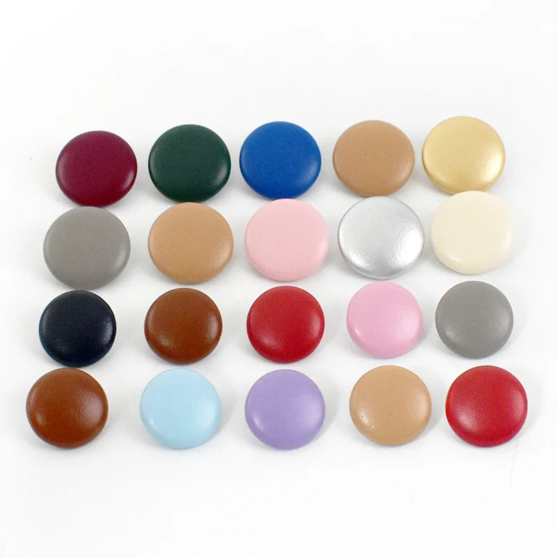 Deepeel BD227 11-28mm DIY Sewing Clothing Accessories Leather Wrapping Buttons High-Grade Shirt Coat Dress Colored Button
