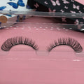 DC11 Qingdao Eyelash Manufacture d Dd Curl Private logo Faux Mink Plant Fiber Cat Eye Lash Russian Strip Lash