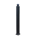 50x50 BH Railing Aluminum Post 6 Feet Galvanized Coated Surface Rodent Proof Model 3D for Fence Protection