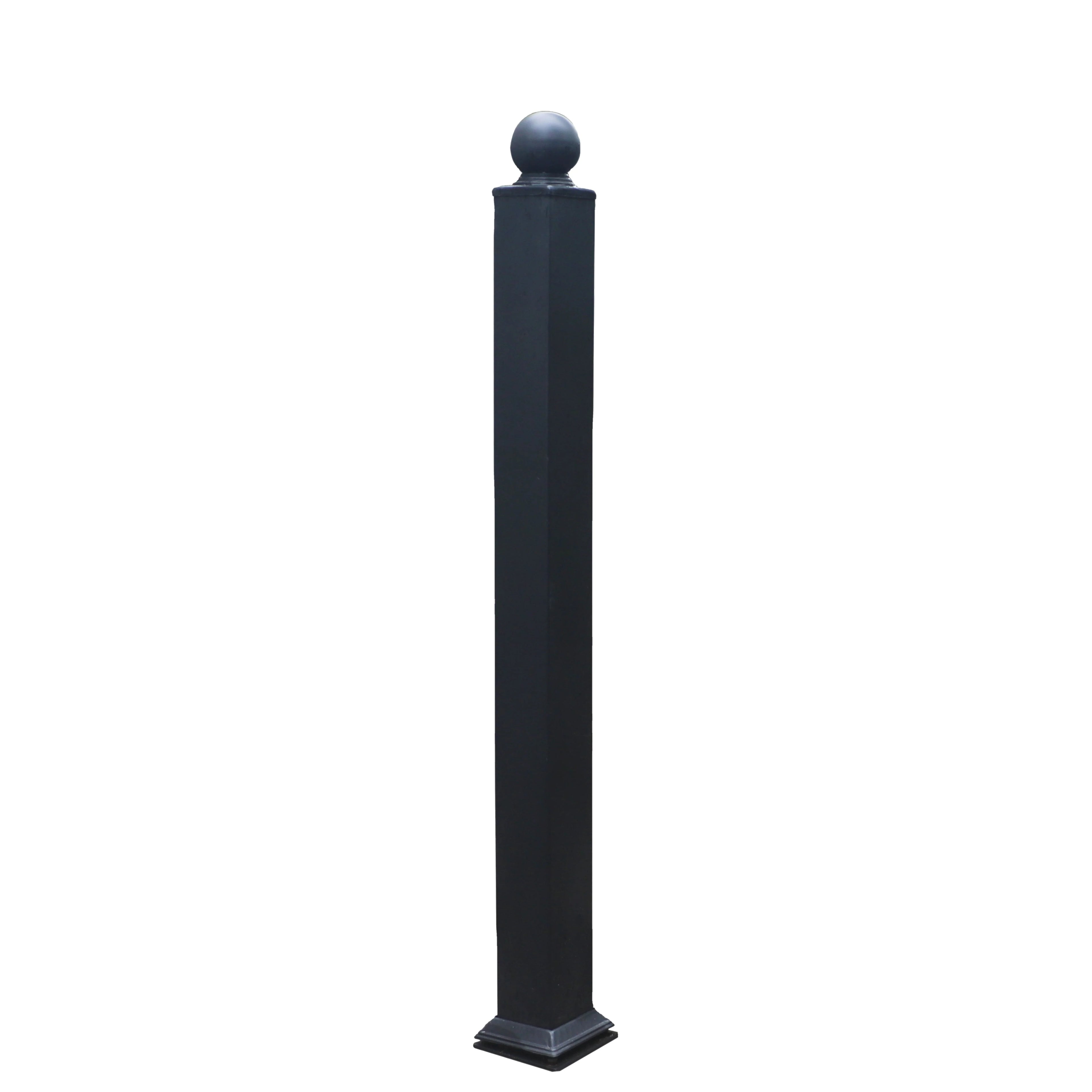 50x50 BH Railing Aluminum Post 6 Feet Galvanized Coated Surface Rodent Proof Model 3D for Fence Protection