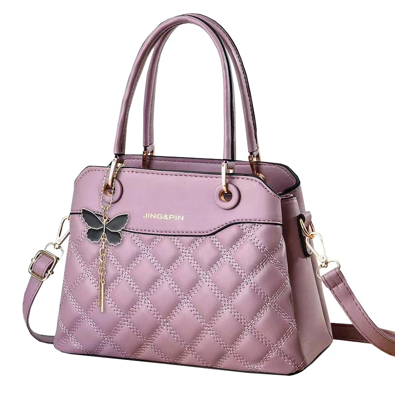 2022 Women's Single Shoulder Crossbody Handbag Butterfly Tassel Fashionable Canvas Lining Zip Foreign Trade Trend-Bag 14023