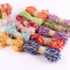 Best-selling Simulation Green Leaf Natural Hemp Rope Weaving Ribbon for Diy Home Handmade Decoration Accessories