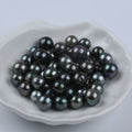 Zhuji 8-11mm Natural Black Freshwater Tahiti Round Loose Pearl for DIY