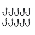 Single Farmhouse Hooks Black Decorative Rustic Coat Hooks Rack Wall Mounted Single Prong Robe Hook Metal