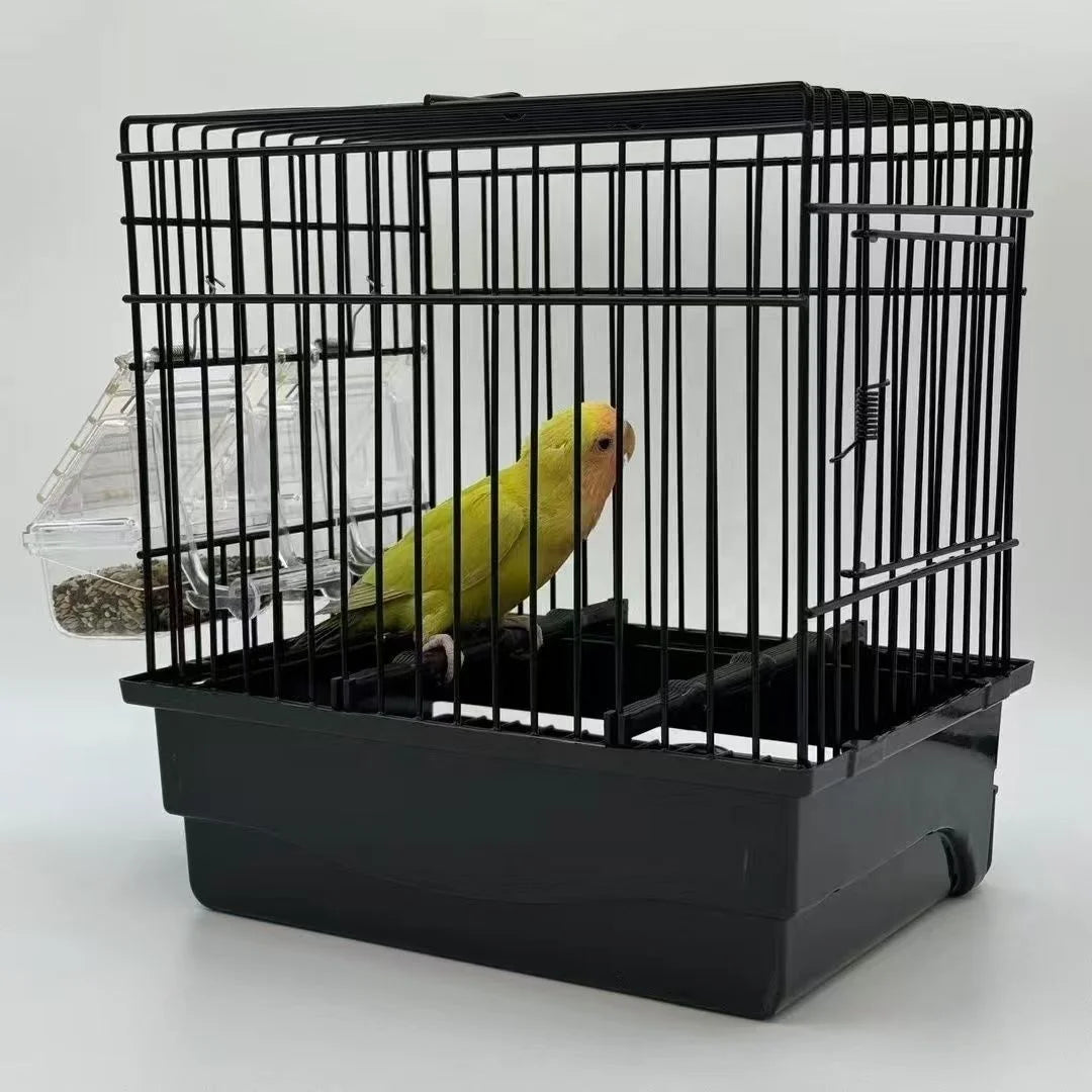 Foldable Bird Breeding Cage Pet Bird Cage Made of Durable Low Carbon Steel Parrot Flat Top Display Cage