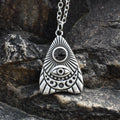 Vintage Witchcraft Sun and Moon Eyes Pendant Necklace Men and Women Gifts