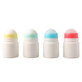 Free Sample Empty Plastic 50ml Deo Roll on Container Deodorant Roll on Bottles Perfume Essential Oil Bottle