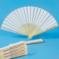 Customized Printing Decoration  Custom Logo Hand Fan Large Folding Bamboo Wood Fans Oem Art Logo for Promotion Home Decoration