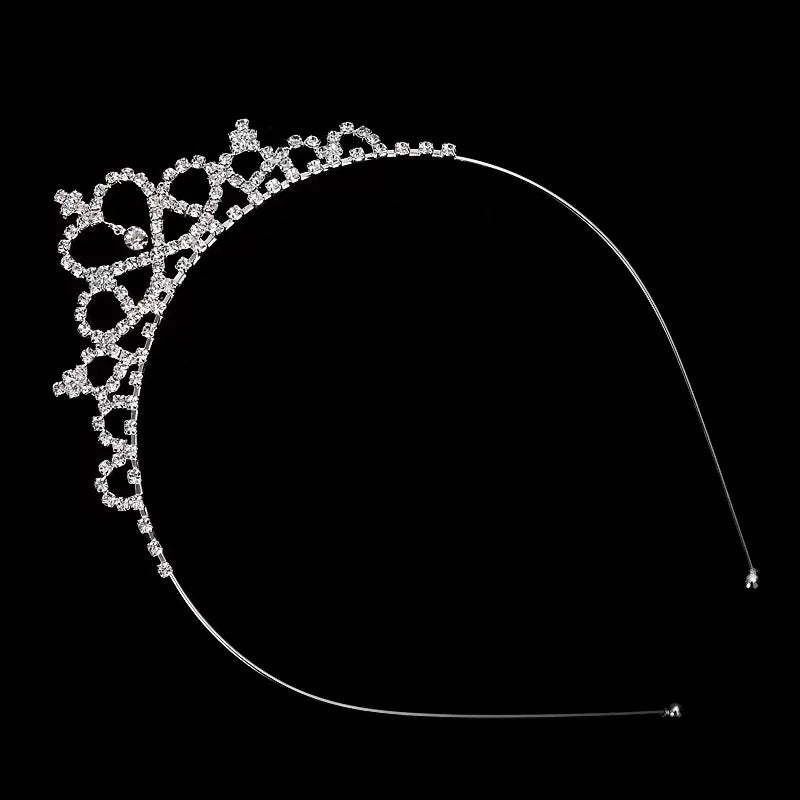 Factory Wholesale Beautiful Children's Crown Crystal Rhinestones Birthday Tiara Kids BabyTiara Crown Hair Band