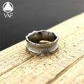 VAF Custom Internal Carving Cool Ring Bague Acier Inoxydable Homme Non Tarnish Stainless Steel Punk Hammer Ring for Men