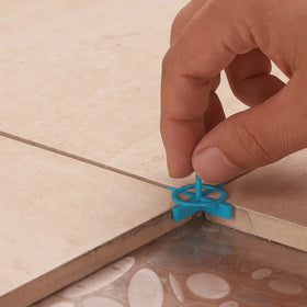 Tile Cross Spacers 100PCS 1.5mm Polished White Removable DIY Manual PP Material Tile Leveling Accessories