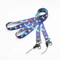 Custom Anime Printed Nylon Polyester Lanyard with Silk Screen Printing Neck Straps with Logo