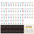 Wholesale DIY Custom Universal 37/49/54/61/76/88 Keys Electronic Keyboard Piano Colorful Music Note Stickers