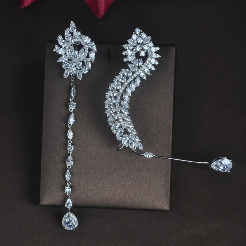 HIBRIDE New Unique Design Women Bride Party Show Drop Earrings Fashion Jewelry Brincos Pendientes Boucle D'oreille E-686