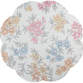 Factory Hot Selling Flower Shape Resistant Placemats PU Leather Non-slip Washable Place Mat Table Mats for Dinning Table
